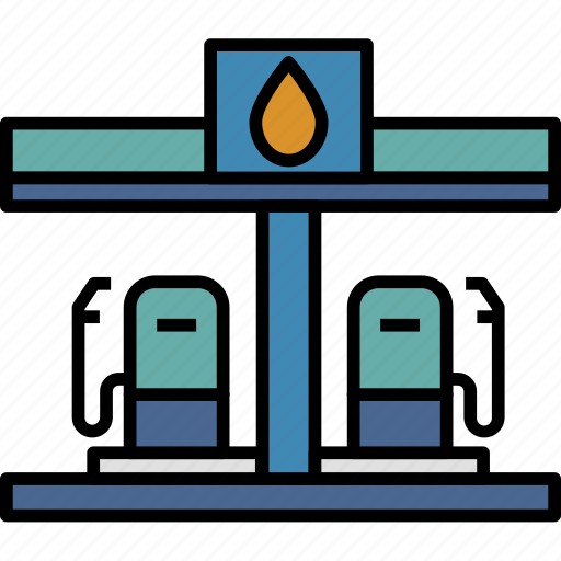 Gas, station, building, fuel, petrol, architecture, buildings icon - Download on Iconfinder
