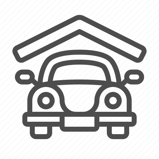 Garage, auto repair shop, car, building, carwash icon - Download on Iconfinder