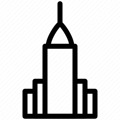 Building, chrysler, chrysler-building, creative, grid, shape, skyscraper icon - Download on Iconfinder