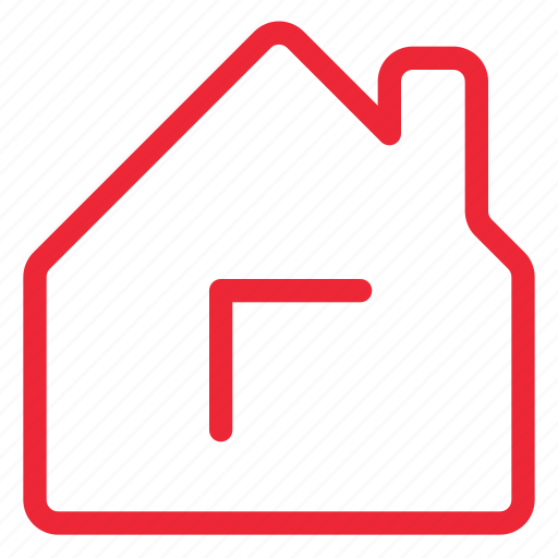 Building, chimney, home, house, outline, ui, window icon - Download on Iconfinder