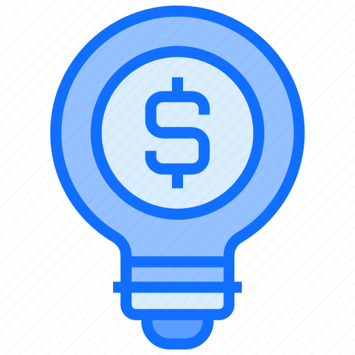 Bulb, light, idea, dollar, money icon - Download on Iconfinder