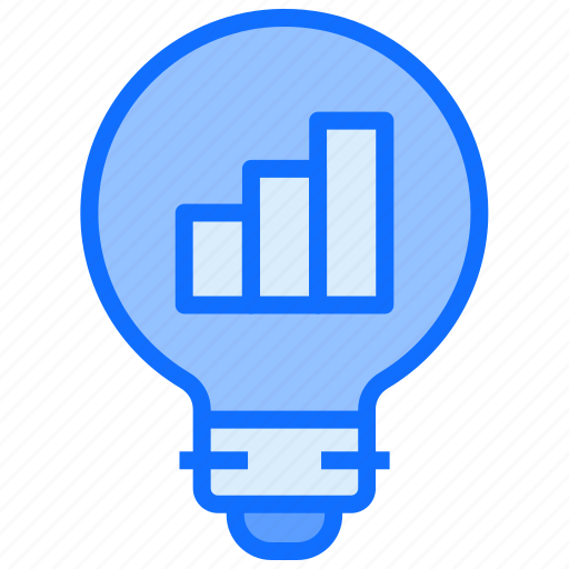 Bulb, light, idea, graph, analytics, transaction icon - Download on Iconfinder