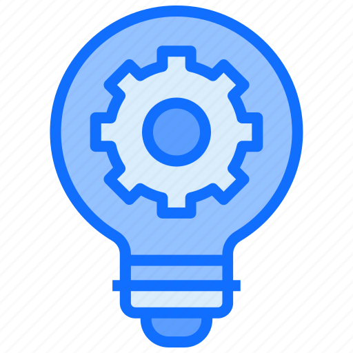 Bulb, light, idea, gear, setting, cogwheel icon - Download on Iconfinder
