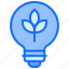 bulb, light, idea, leaves, ecology, plant 