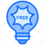 bulb, light, idea, free, sale, chip 