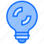 bulb, light, idea, sync, refresh, loading 