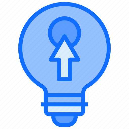 Bulb, light, idea, click, point, cursor icon - Download on Iconfinder