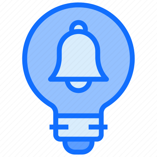 Bulb, light, idea, bell, notification, alarm icon - Download on Iconfinder