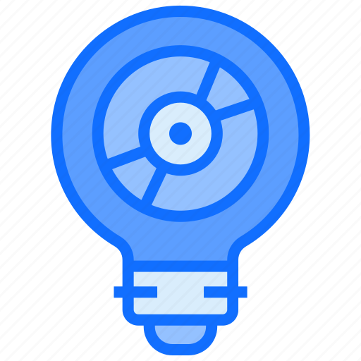 Bulb, light, idea, cd, compact, disk icon - Download on Iconfinder