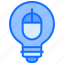 bulb, light, idea, mouse, cursor, device 