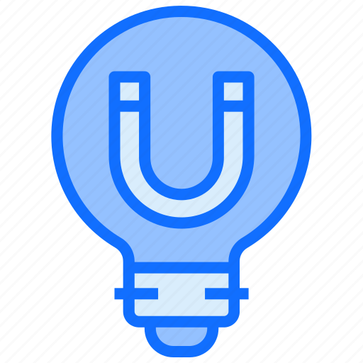 Bulb, light, idea, magnet, snap, energy icon - Download on Iconfinder