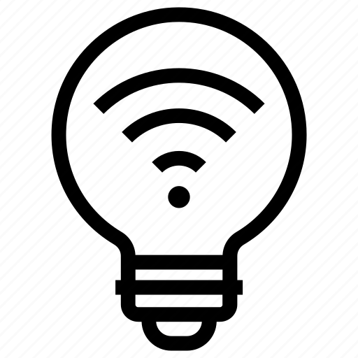 Bulb, idea, internet, light, signals, wifi icon - Download on Iconfinder