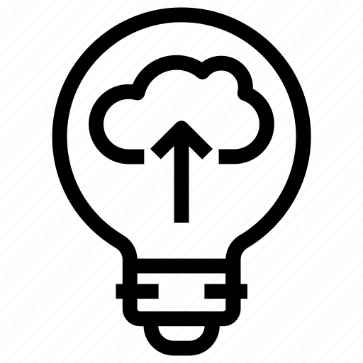 Bulb, cloud, idea, light, upload icon - Download on Iconfinder