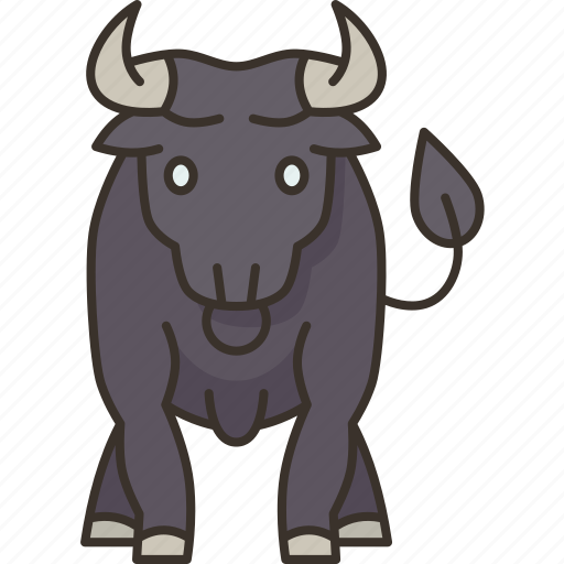 Bull, bullfight, horns, fierce, animal icon - Download on Iconfinder
