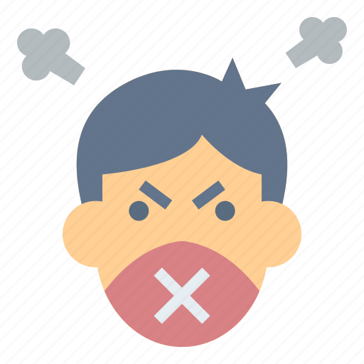 Speech, angry, attitude, damn, hate, negative icon - Download on Iconfinder