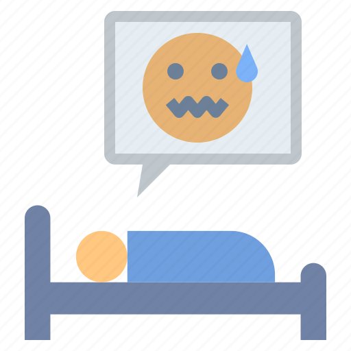Scared, nightmare, sleepless, worry, insomnia icon - Download on Iconfinder