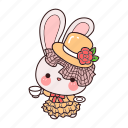 bunny, oldfashion, england, cute, costume, animal, rich