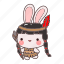 bunny, indian, animal, cute, costume 
