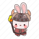 bunny, guardian, cute, costume, animal