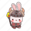 bunny, guardian, cute, costume, animal 