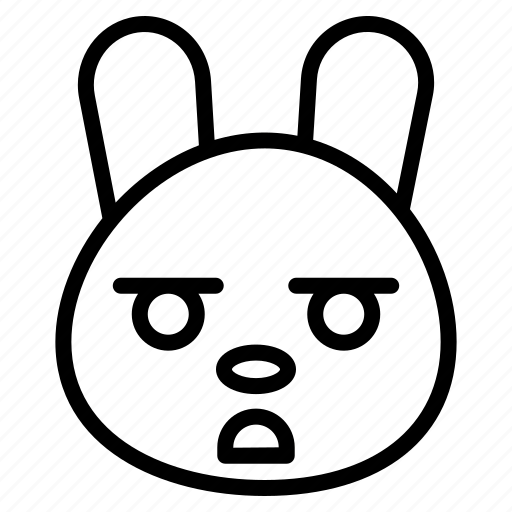 Bunny, rabbit, emoji, face, animal, cute, easter icon - Download on Iconfinder