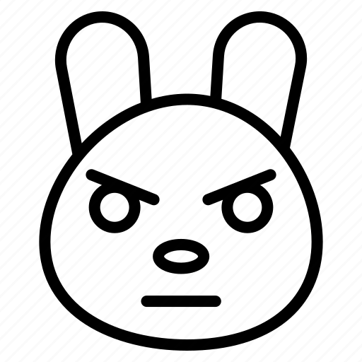 Bunny, rabbit, emoji, face, animal, pet, cute icon - Download on Iconfinder