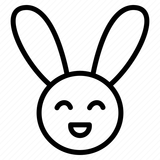 Bunny, rabbit, emoji, face, easter, hare, pet icon - Download on Iconfinder