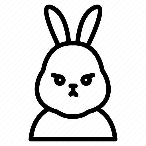 Bunny, rabbit, hat, face, animal, pet, cute icon - Download on Iconfinder