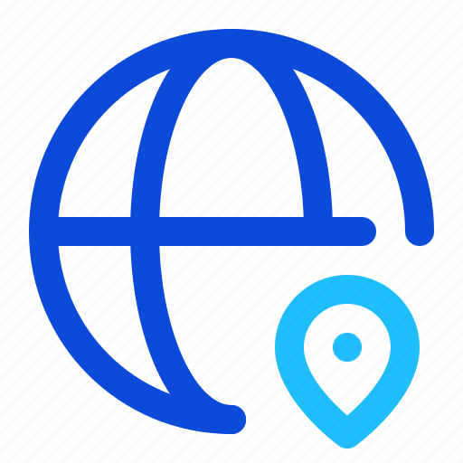 Globe, network, internet, pin, marker, location icon - Download on Iconfinder