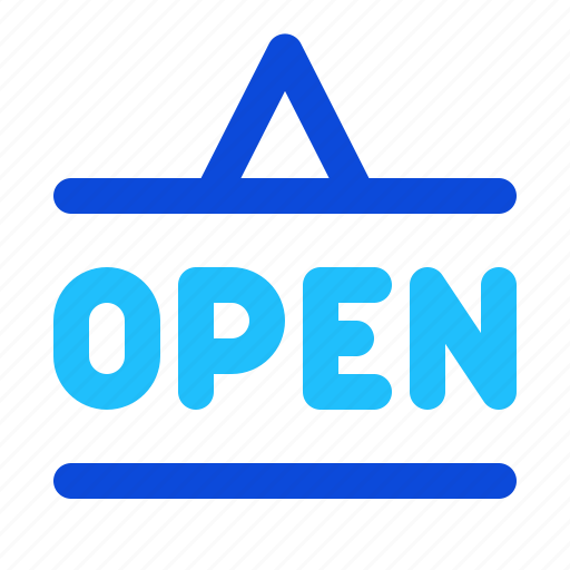 Open, store, shop, sign icon - Download on Iconfinder
