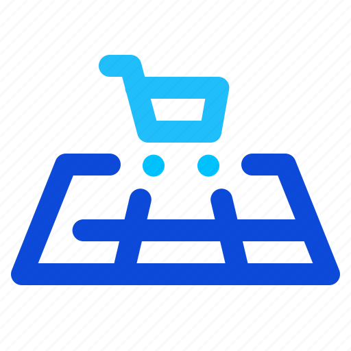 Shopping, cart, map, location icon - Download on Iconfinder