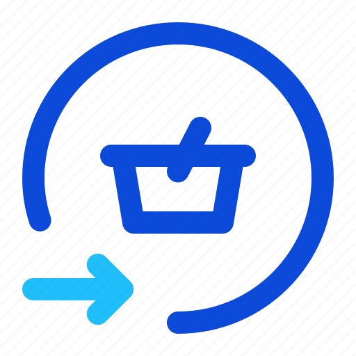 Shopping, basket, cart, put, arrow icon - Download on Iconfinder