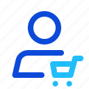 shopping, cart, customer, buyer 