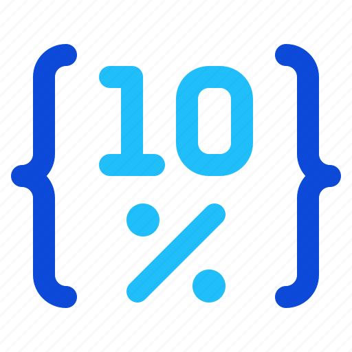 Ten, percent, sale, discount icon - Download on Iconfinder