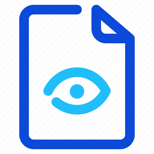 Eye, file, view icon - Download on Iconfinder on Iconfinder