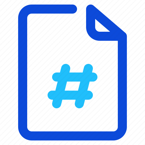 Document, file, hashtag icon - Download on Iconfinder