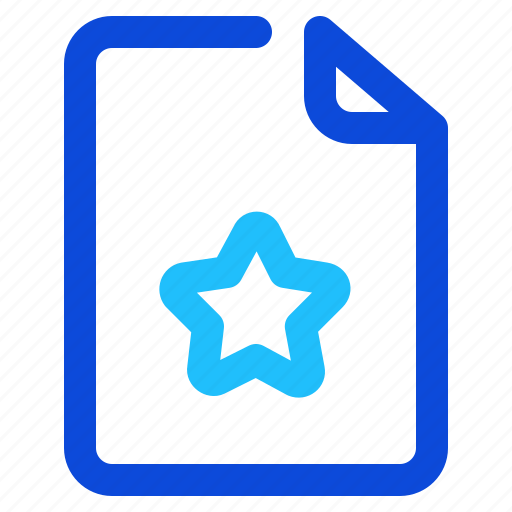 Favorite, file, star icon - Download on Iconfinder