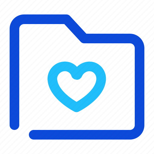 Bookmarks, folder, heart icon - Download on Iconfinder