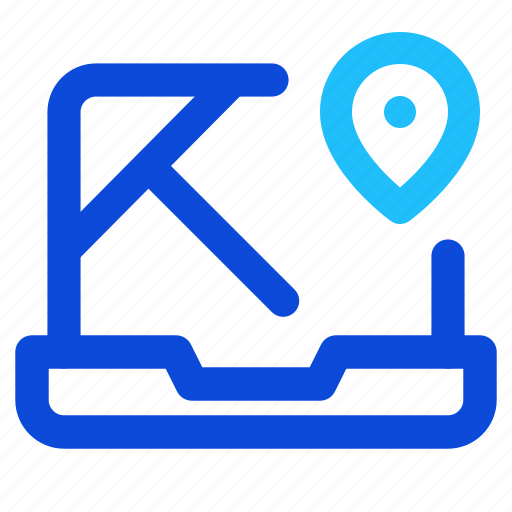 Laptop, location, map, address, contacts icon - Download on Iconfinder