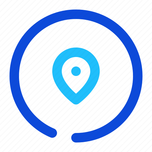 Pin, marker, location, circle icon - Download on Iconfinder
