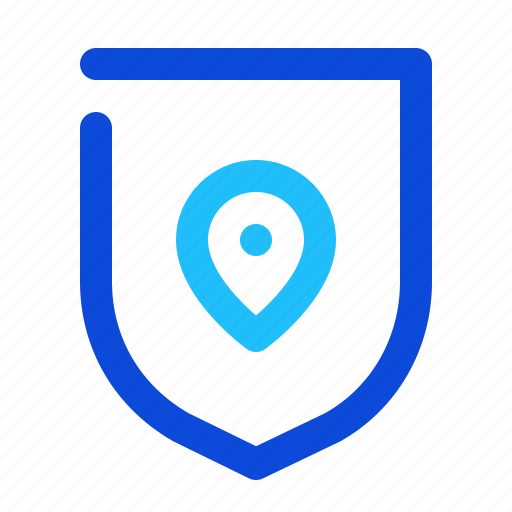 Shield, address, location, protect icon - Download on Iconfinder