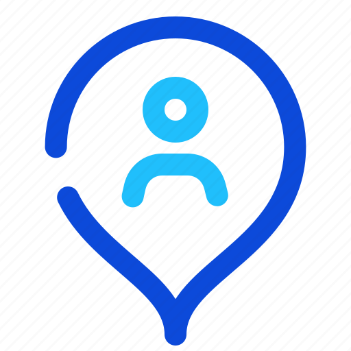 Pin, marker, location, person, human, vacancy icon - Download on Iconfinder