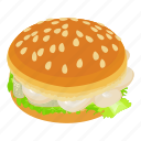 fishburger, isometric, object, sign