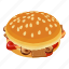 gourmethamburger, isometric, object, sign 