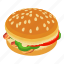 bigburger, isometric, object, sign 