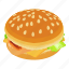 classiccheeseburger, isometric, object, sign 