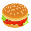 burgervegetable, isometric, object, sign 