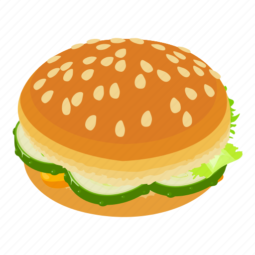 Burgersmall, isometric, object, sign icon - Download on Iconfinder