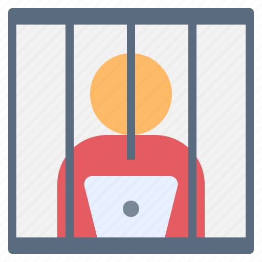 Prison, working, office, employee, burnout, worker icon - Download on Iconfinder