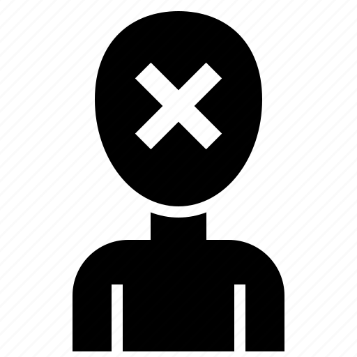 Empty, failure, unknown, person, banned, remove, user icon - Download on Iconfinder